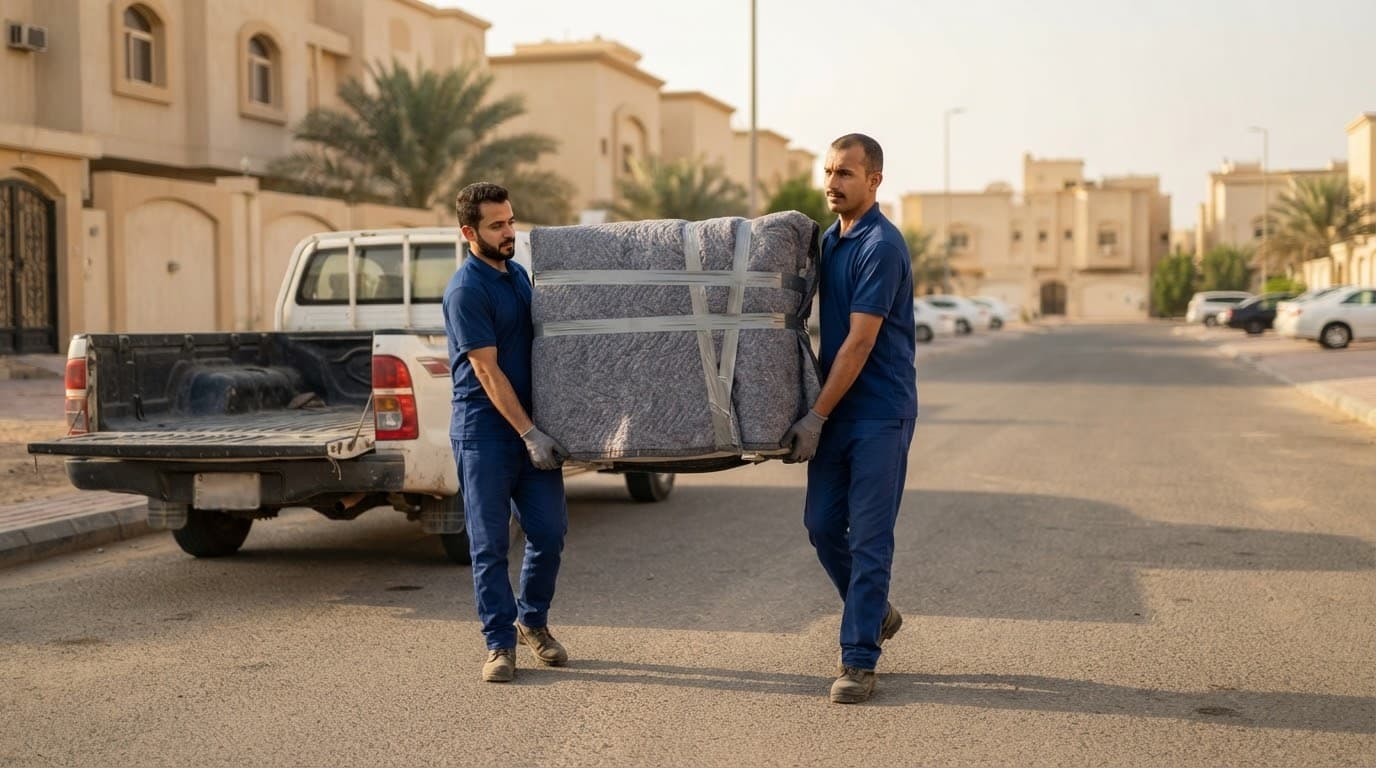 نقل الوحدة الخارجية مغلّفة وبوضع مستقيم